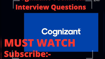 Cognizant Technical Interview Questions/MUST WATCH/Teluguwebtechnologies