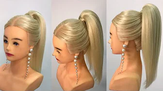 Tutorial Rabo de Cavalo divido ao meio l peinado l Ponytail