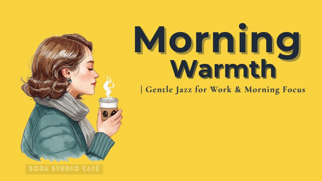 Morning Warmth | Gentle Jazz for Work & Morning Focus ☀️ Cozy Café Lo-Fi