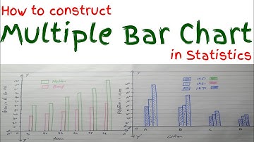How to Construct Multiple bar chart in statistics Urdu / Hindi