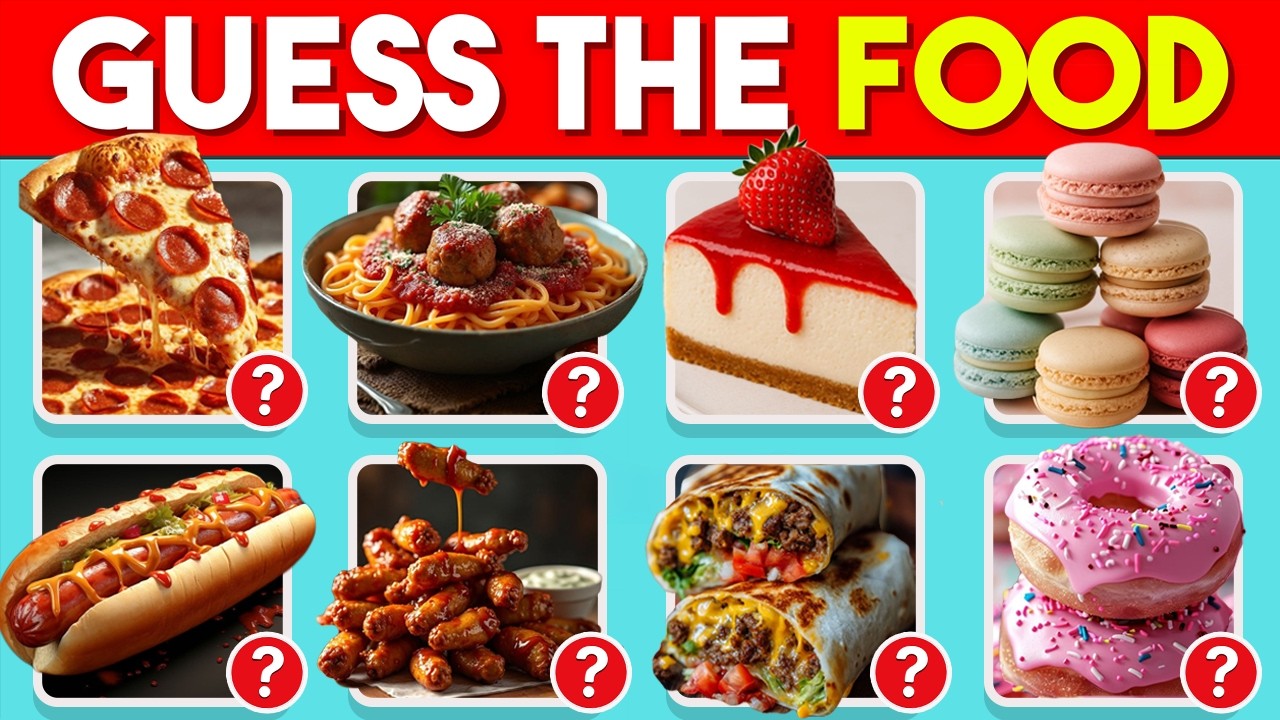 Can You Guess 100 Popular Foods in 3 Seconds? 🍔🍕 | Food Quiz