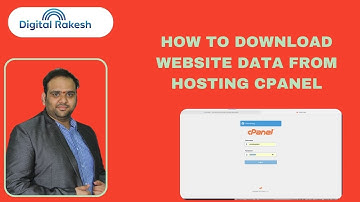 How To Download Website Data From Hosting Cpanel | Digital Marketing Training Video Tutorial