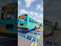 gold bus and trucks vs Speed Bumps #short #beamng #beamngdrive #trucksvs
