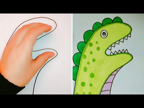 How To Draw Any Animal With Your Hand | Fun and Simple Drawing Tricks You'll Want To Try Right Away