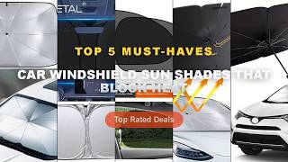 Cheap Best Car Windshield Sun Shades That Block Heat Unboxing Review - 1 4PCS Car Windshield Sun