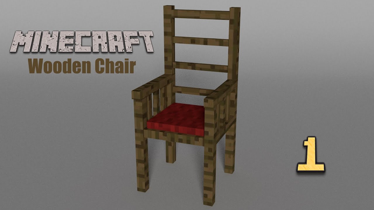 Blender Minecraft Furniture Series Stoel Aflevering 1 YouTube