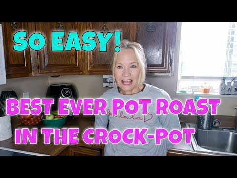 VLOGTOBER DAY 8 - DUMP & GO CROCKPOT MEAL | Easiest Pot Roast Ever!