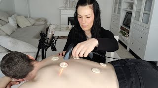 ASMR Back Pain Relief With Special Laser Therapy