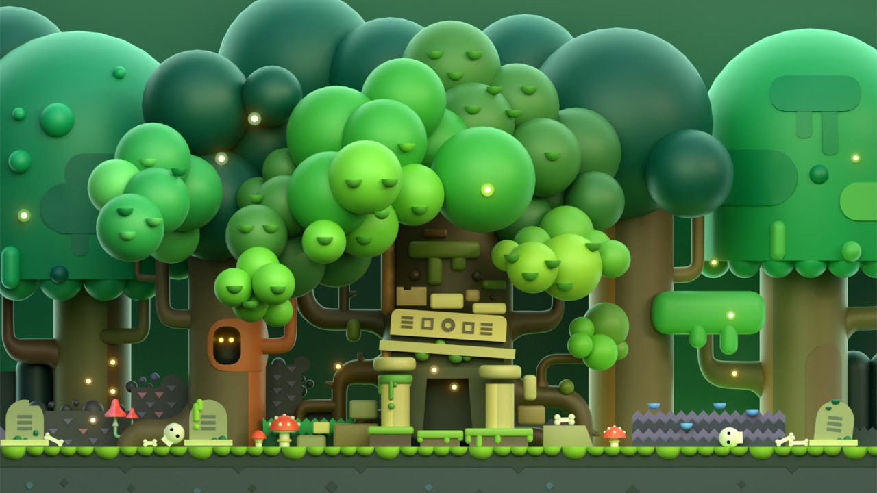 Illustration Scenes and Backgrounds | 3D Model Breakdown