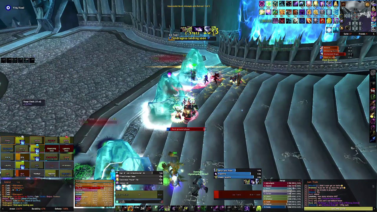 Immersion vs Sindragosa (25m) Normal Mode Firstkill, Druid/Pala PoV (Sunwell)