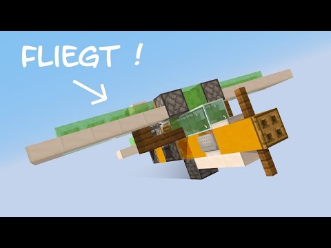 Wie erstelle ich ein funktionierendes Flugzeug in Minecraft ? Java/Bedrock