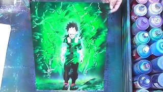 Izuku Midoriya | My Hero Academia Spray painting!