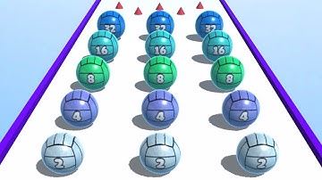 Ball Merge 2048 👩‍❤️‍💋‍👩🎱🐣 MAX LEVELS!! All Levels Gameplay Android, iOS NEW UPDATE