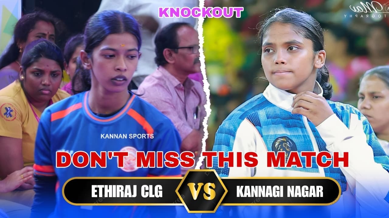 KNOCKOUT -KANNAGINAGAR vs VALARPIRAI COVAI #saidapet kabaddi match state level