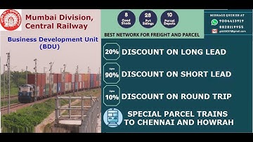 Business Development Unit in Railways (BDU). Business with efficient   Railway Transport of Goods.
