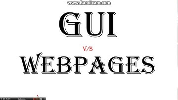 GUI vs Webpages in HMI