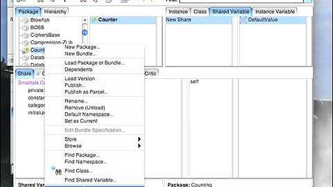 Tutorial: VisualWorks Basic Introduction - Shared Variables