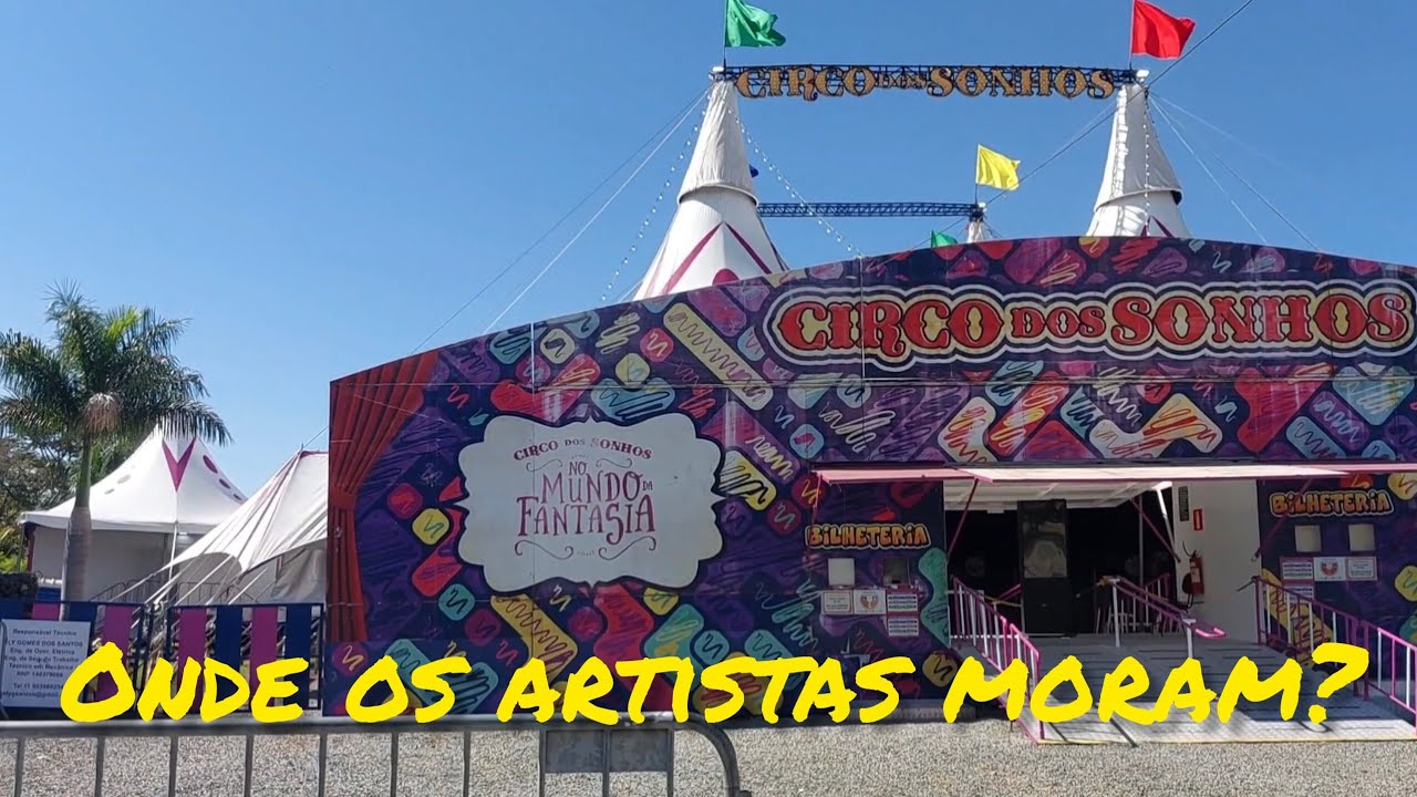 O que ninguém te mostra no Circo! Onde moram os artistas e por trás do palco do Circo das Sonhos!