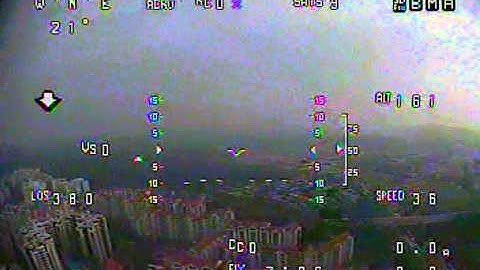 Mini Skywalker Fight test 36 w/ minimOSD and Multiwii stabilization func.