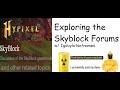 The Hypixel Skyblock Forums: A dive into chaos