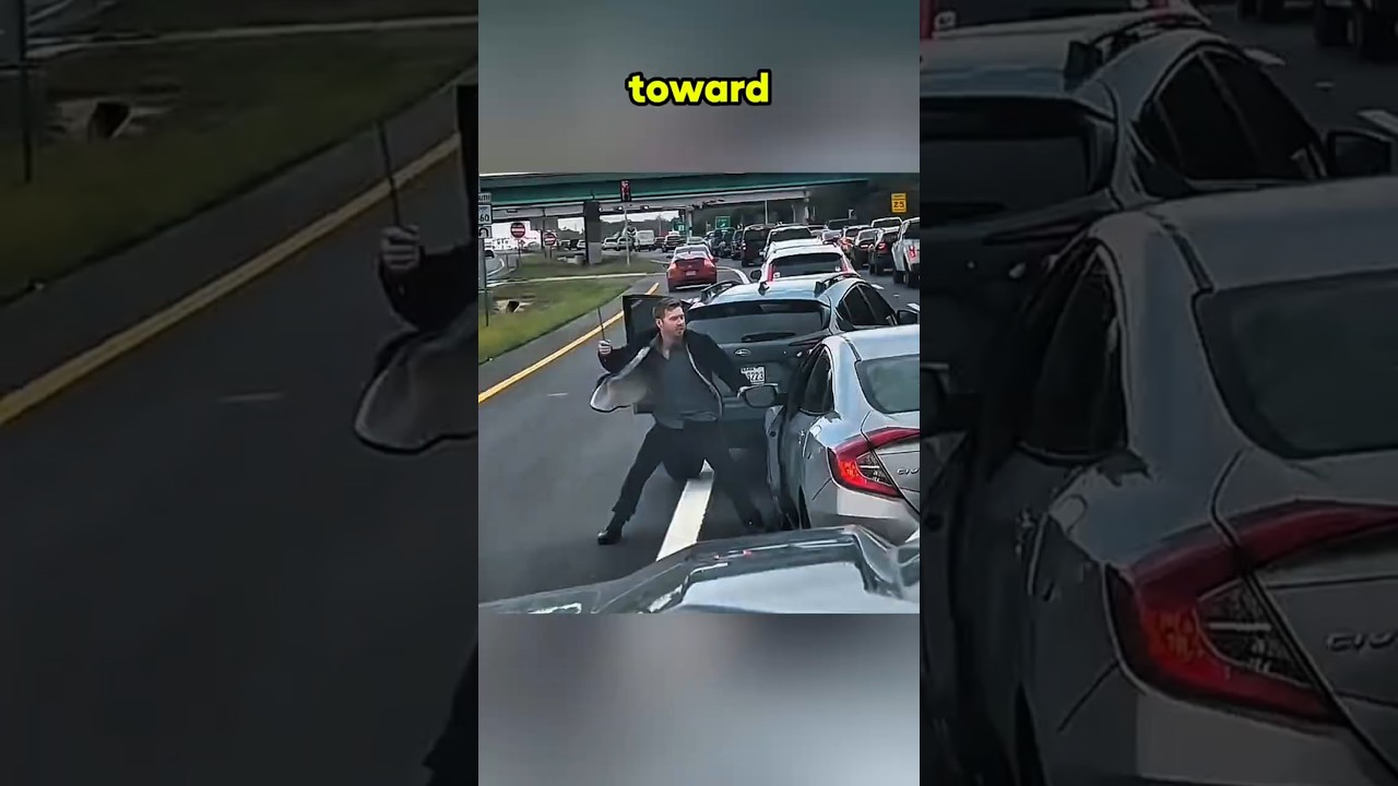 Dashcam - Wild Road Rage in Austin: Driver Smashes Car Window and Takes Off 