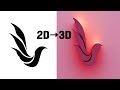 How to convert a 2D image to 3D logo-Free Logo Design