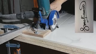 :   .  . Tile cutter from angle grinder.