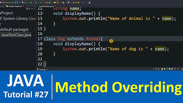 Java Tutorial #27 - Method Overriding in Java Programming