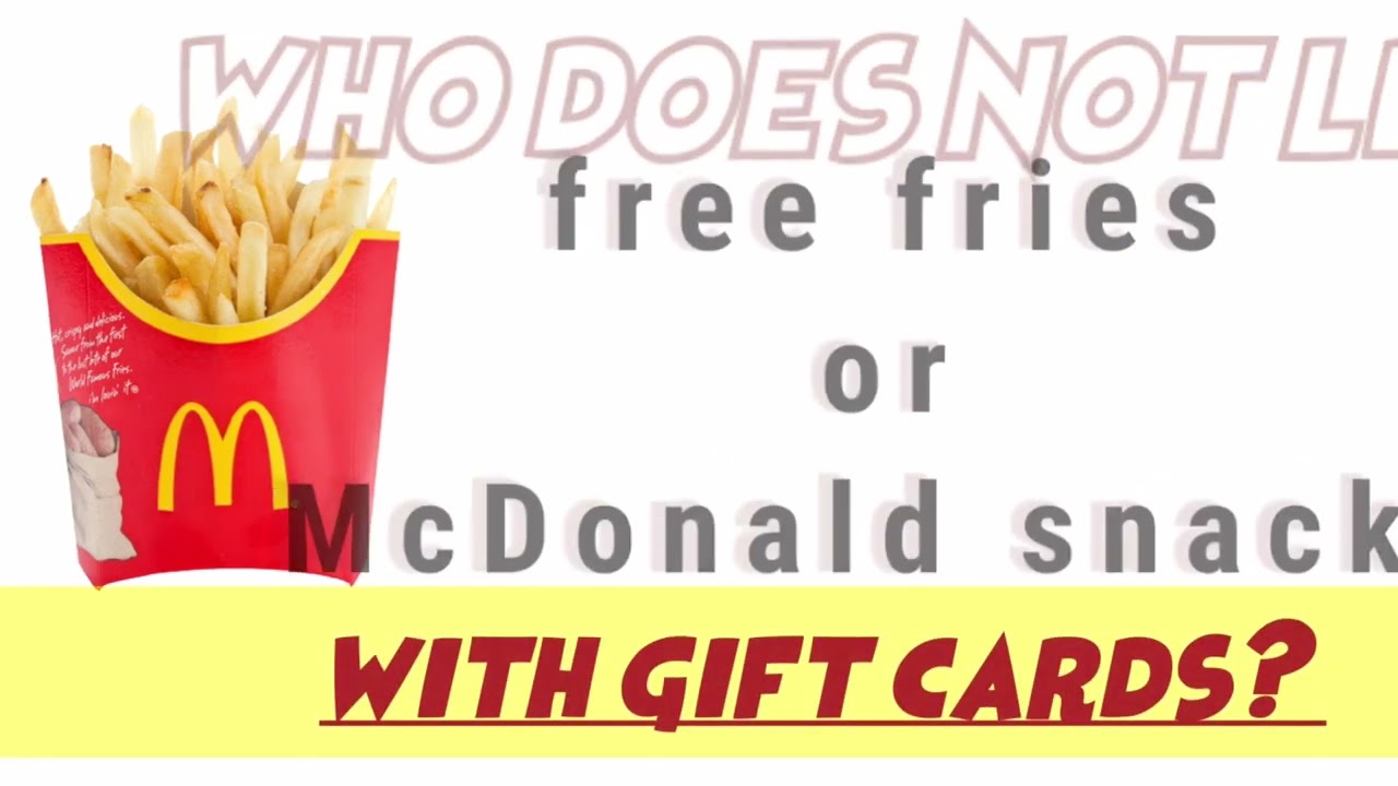 Get a $100 Mcdonald's Gift Card