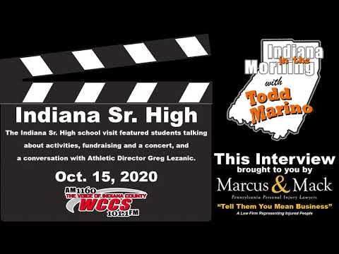 Indiana in the Morning Interview: Indiana Sr. High (10-15-20)