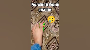 Pov: when u step on a pyraminx #rubikscube #cubing #youtube #youtubeshorts #viralshorts #skit#toys