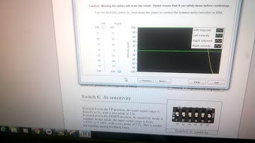 Signals going to the motors on the DaNI robot