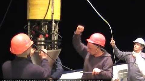 Oxygen effects on Black Sea ecosystems. Free falling CTD deployment on MARIA S. MERIAN