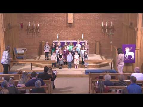 Holy Cross Lutheran Preschool Children Singing - March 6, 2022