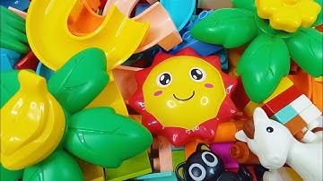 Satisfying building block marble run ☆ Build an exciting and easy marble run with lego duplo