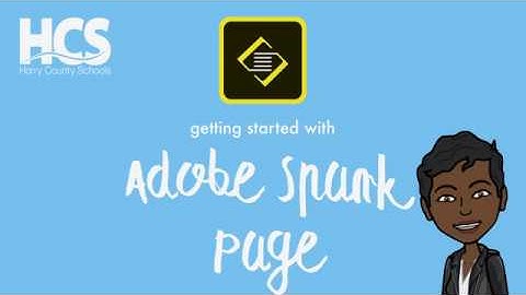 Getting Started with "Adobe Spark" Page Tutorial