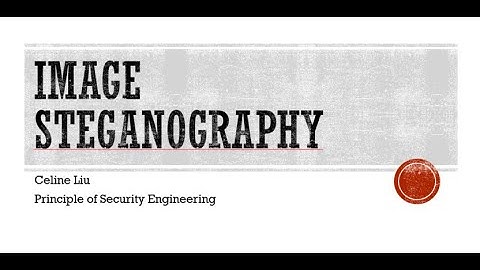 Project Proposal - Image Steganography