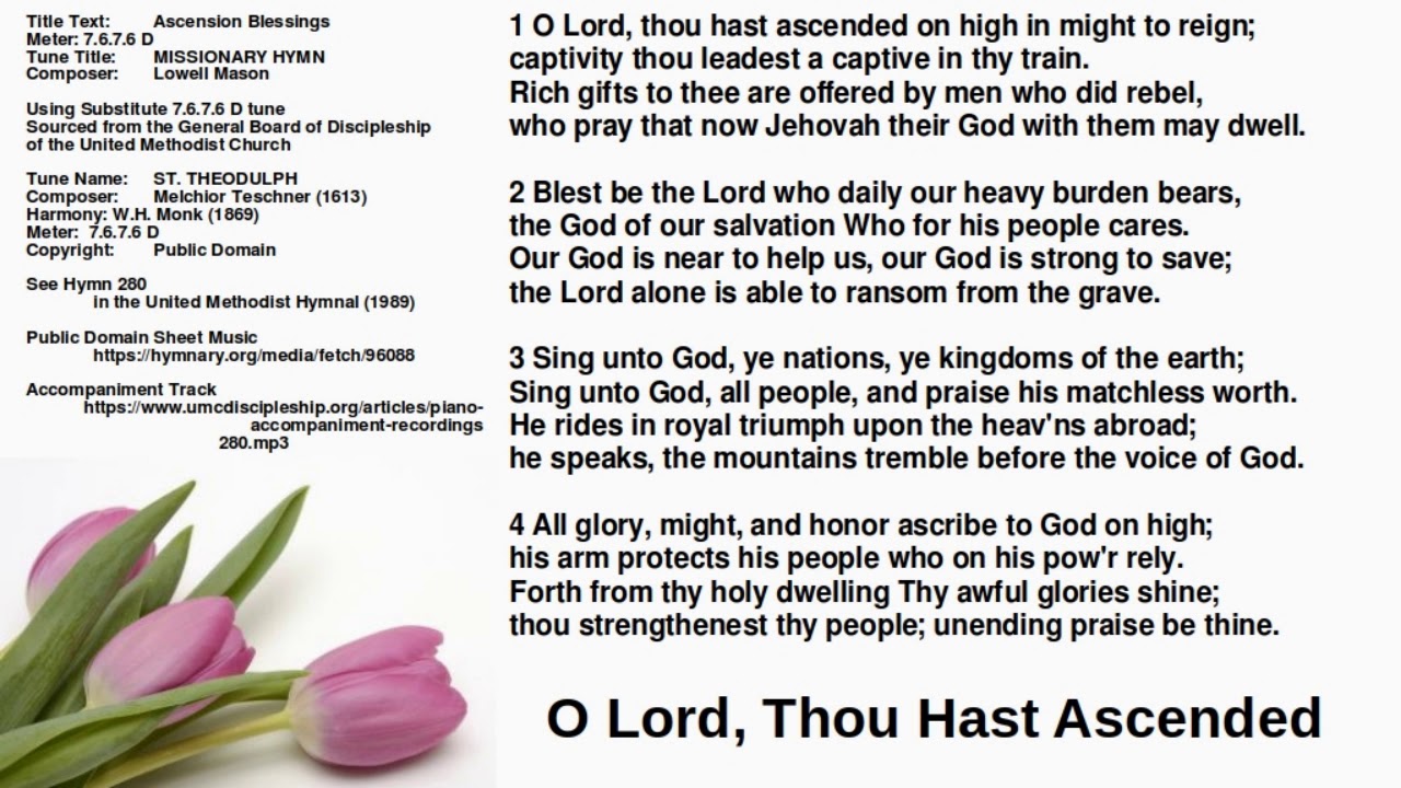 Psalter 183 Ps 68 O Lord Thou Hast Ascended ST THEODULPH mp4 Psalter 183 Ps 68 O Lord Thou Hast Ascended ST THEODULPH mp4
