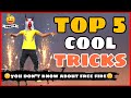 FreeFire || Top 5 Cool Tricks Free Fire || Part-8 Free Fire -4G Gamers