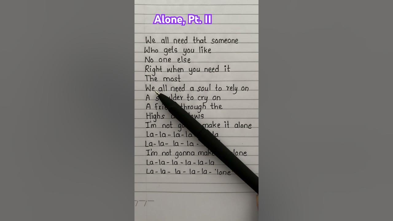 Alan Walker and Ava Max Alone (Pt. II lyrics) #lyrics #song #alonept2 #alanwalker #avamax #trending