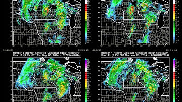 May 8 2014 - Radar Reflectivity Forecast