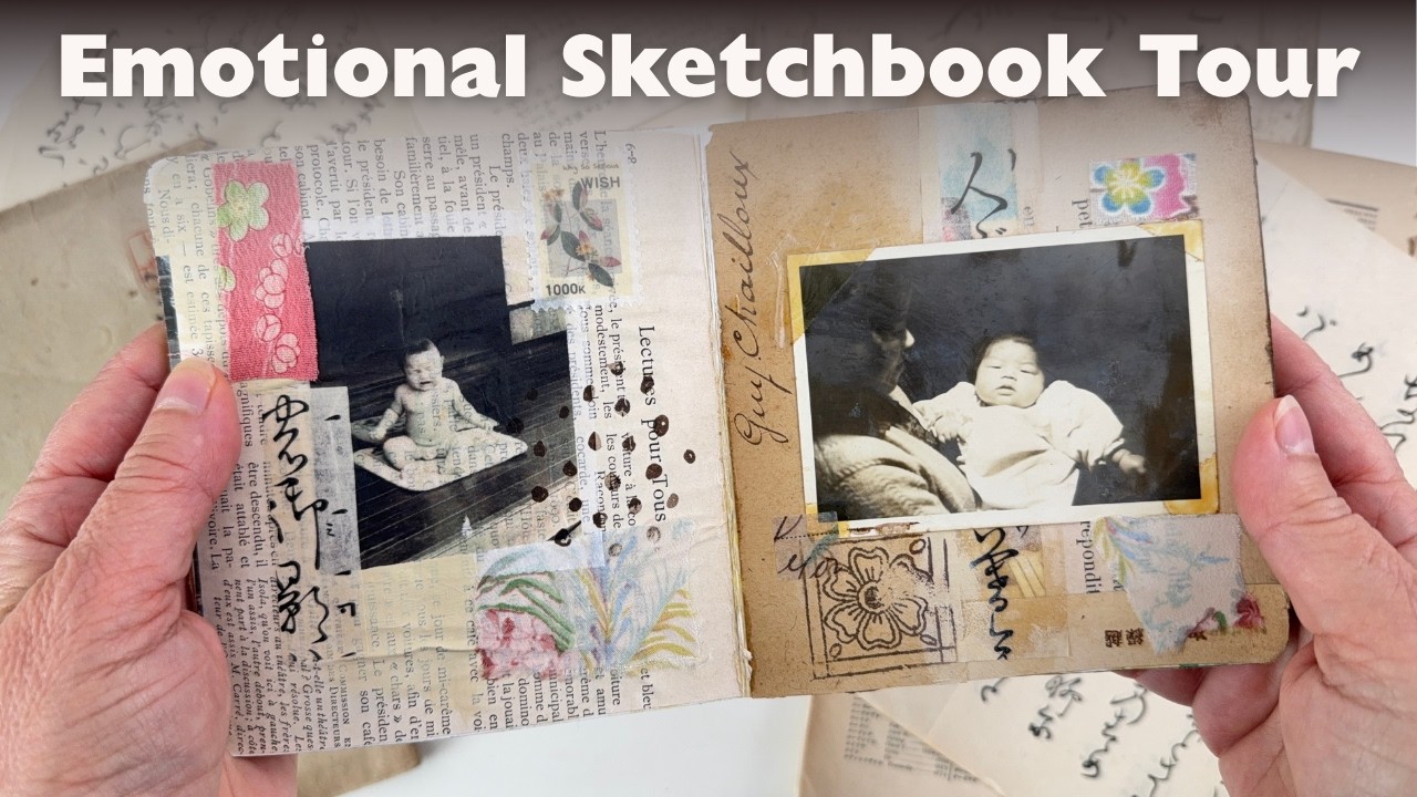 A Sketchbook Tour From a Vintage Japanese Photo Album - YouTube