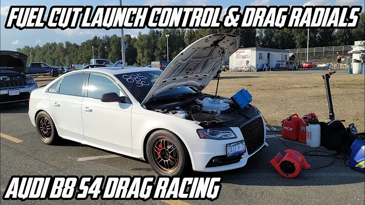 1st Time Drag Racing w/ Fuel Cut Launch Control & Drag Radials - Audi B8 S4