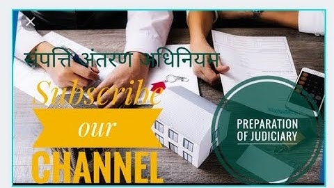 Transfer of Property act 1882 #objective type questions #pre #question #Pre #2nd session #6th video