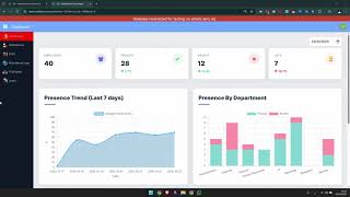 Online Attendance Tracking Software (Works with ZKTeco/eSSL) | Arabic Demo screenshot 4