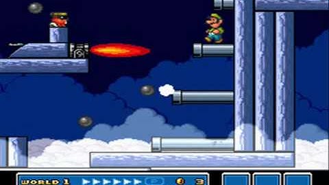 SMB3 for Super Mario All-Stars Custom Level #237 - Airship Assault