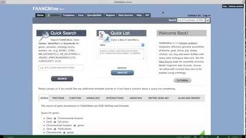 FAANGMine Genomic Data Mining Tutorial June 3, 2020