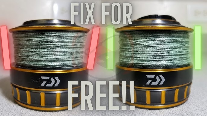 How to FIX Uneven Line - SPOOLING a Baitcaster (How to SPOOL a