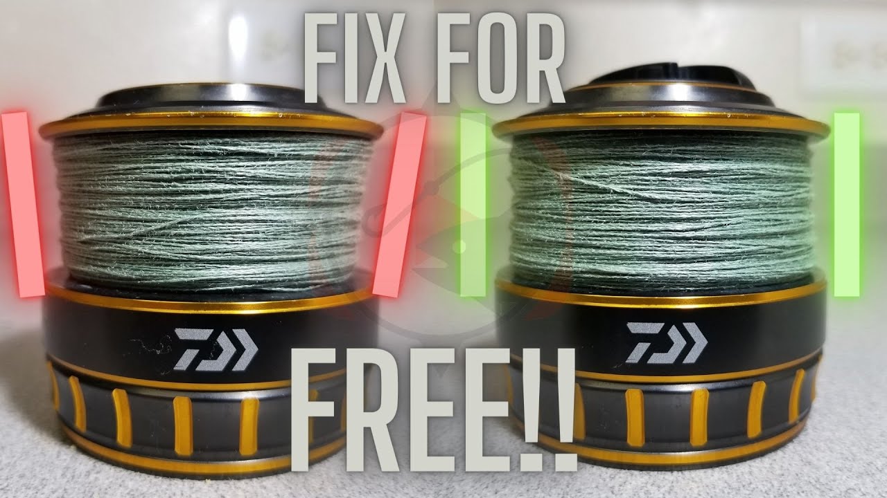 HOW TO : Simple FIX for Uneven Line Lay on SPINNING REELS!! 