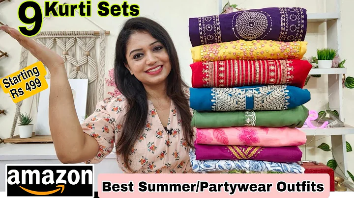 Huge 9 Amazon Summer Kurti/ Kurta Set Haul| New Cotton,Partywear,Co-ord Set Collection| Amazon Haul